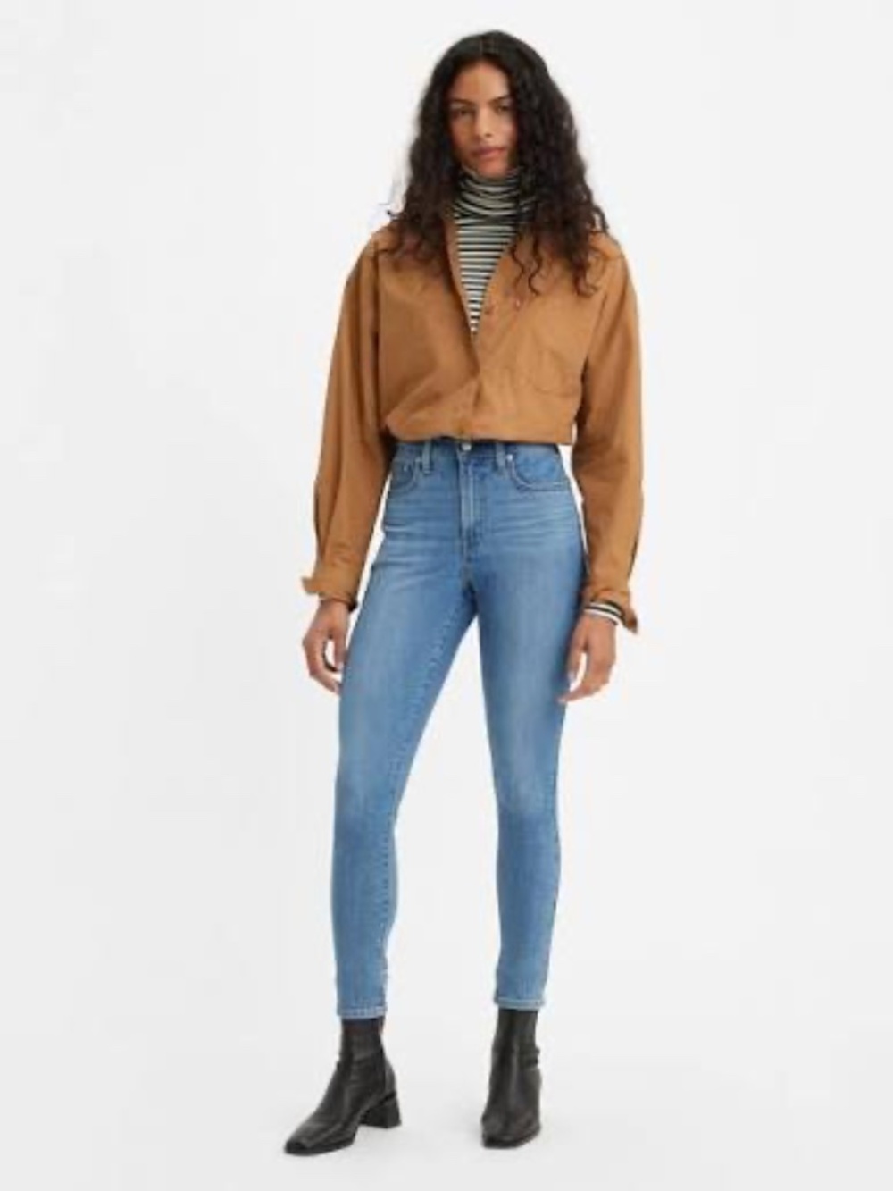 Levi's 721 High Rise Skinny Jeans in Medium Blue Wash